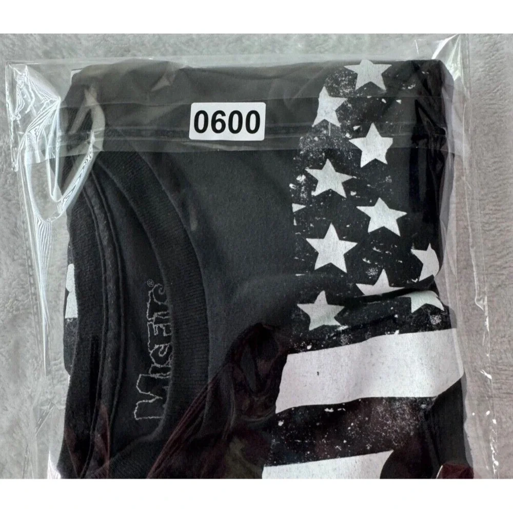 MISFITS Punk Rock T shirt‎ Black Stars and Stripes Skull XXL Licensed  2014. - Picture 11 of 11